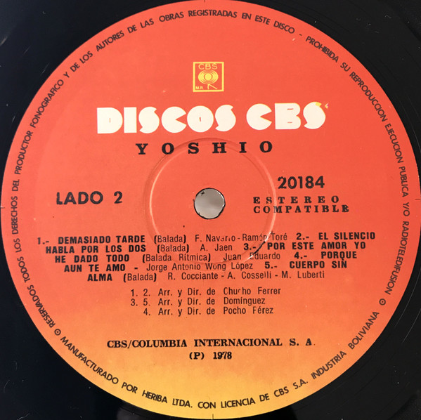 télécharger l'album Yoshio - Demasiado Tarde