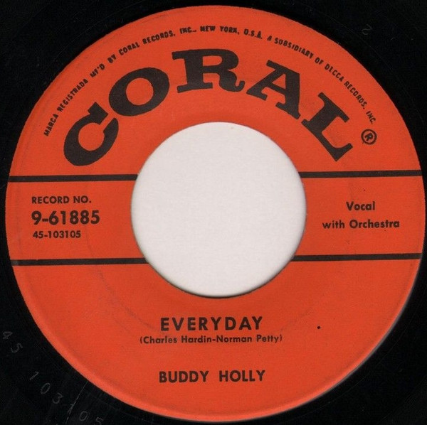 Buddy Holly – Peggy Sue / Everyday (1957, Hollywood Pressing