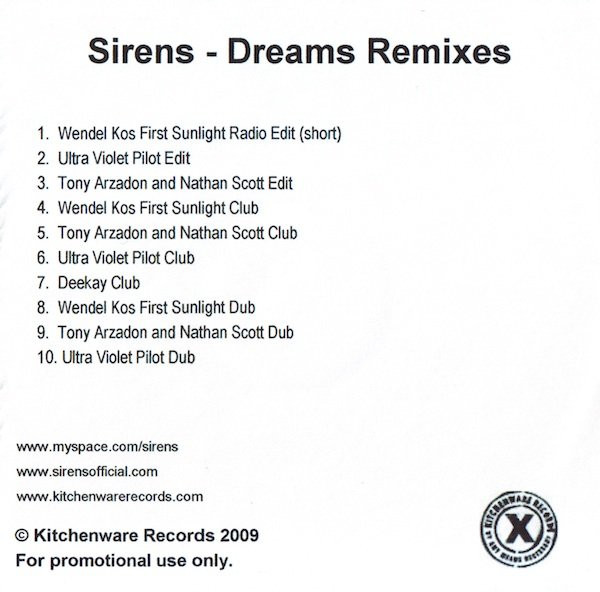 ladda ner album Sirens - Dreams Remixes