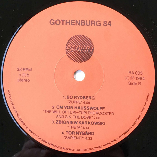 last ned album Various - Gothenburg 84
