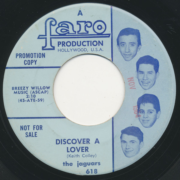 The Jaguars – Where Lovers Go / Discover A Lover (1965, Vinyl 