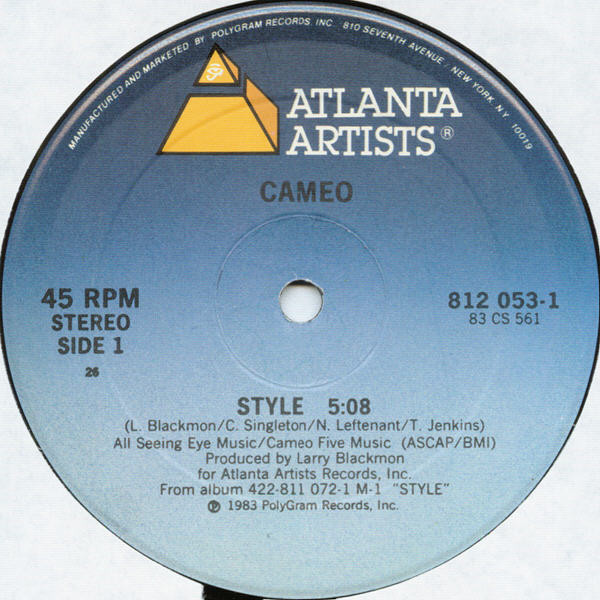 Cameo - Style | Releases | Discogs