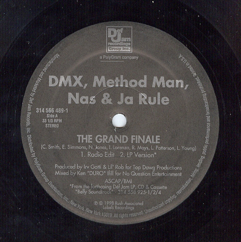 DMX, Method Man, Nas & Ja Rule – The Grand Finale (1998, Vinyl 