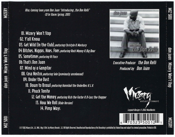 Album herunterladen Don Juan - Mizery Wont Stop Limited Edition