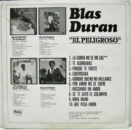 descargar álbum Blas Duran - El Peligroso