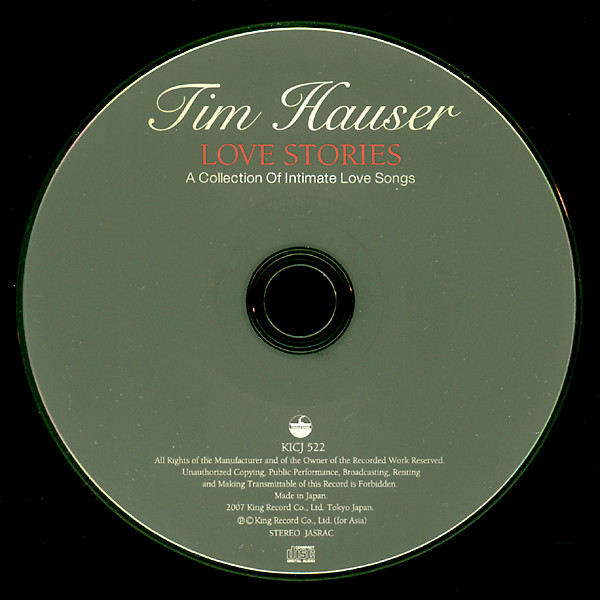 lataa albumi Tim Hauser ティムハウザー - Love Stories A Collection Of Intimate Love Songs ラブストーリーズ
