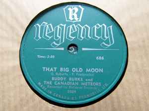 Buddy Burke & The Canadian Meteors - That Big Old Moon / Street Of Sorrows album cover