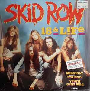 Skid Row 18 Life 1990 Vinyl Discogs