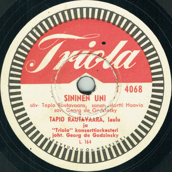Tapio Rautavaara – Sininen Uni / Irman Laulu Joulupukille (1952, Shellac) -  Discogs