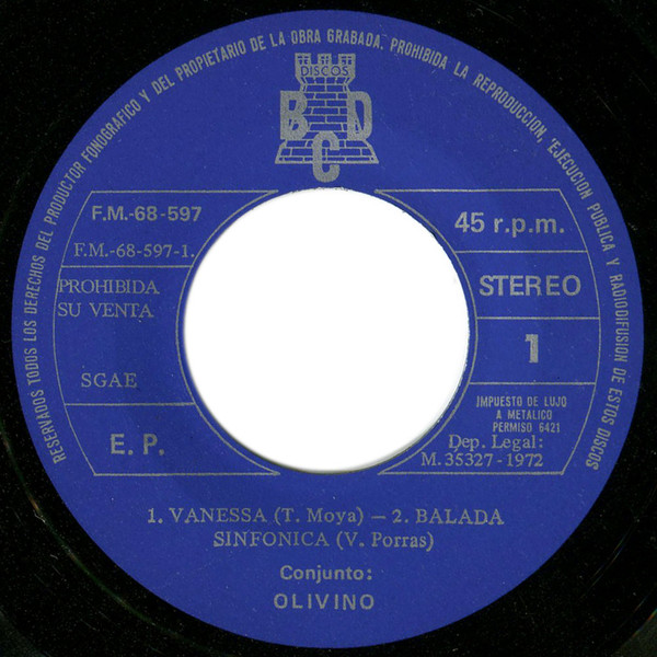 lataa albumi Conjunto Olivino - Vanessa