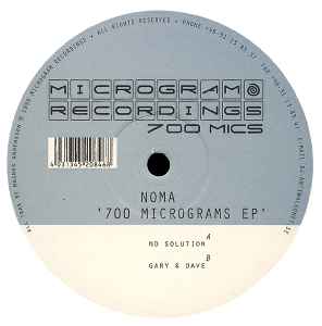 Noma - 700 Micrograms EP Album-Cover