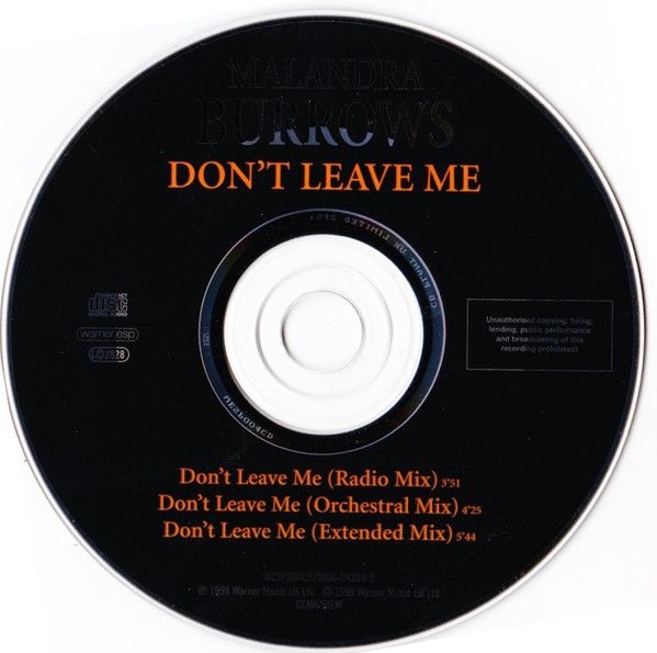 last ned album Malandra Burrows - Dont Leave Me
