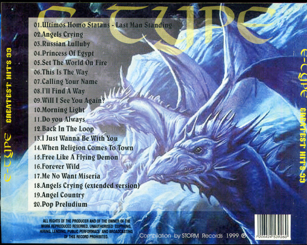 lataa albumi EType - Greatest Hits 99