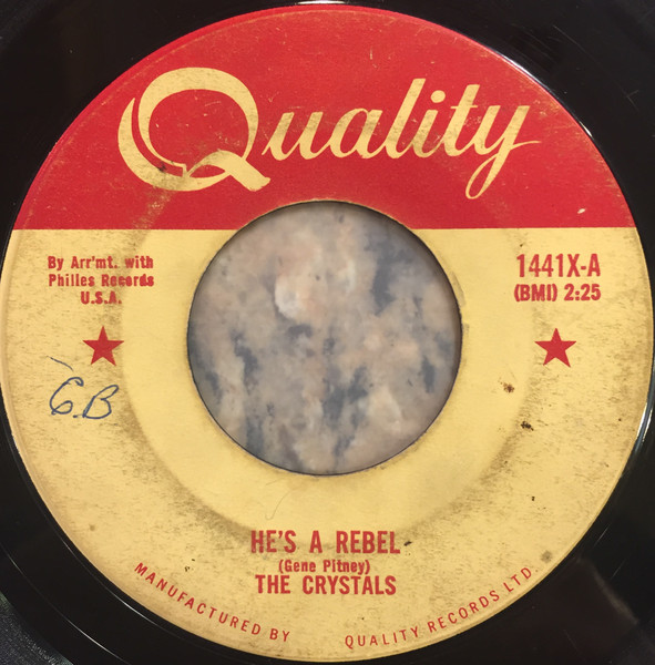 The Crystals – He's A Rebel (1962, Vinyl) - Discogs