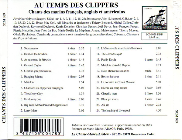 last ned album Various - Chants Des Clippers
