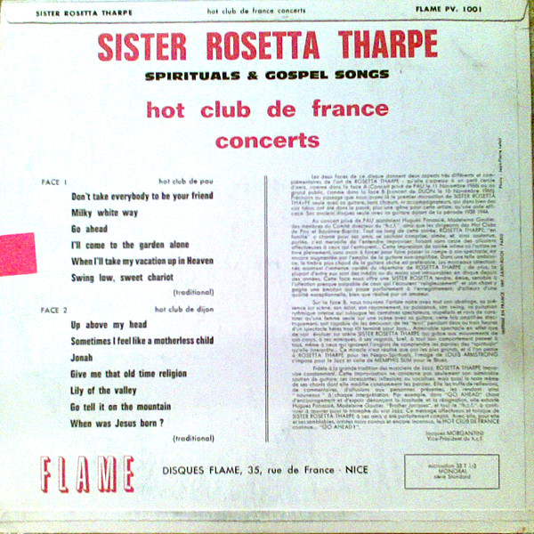 baixar álbum Sister Rosetta Tharpe - Hot Club De France Concerts
