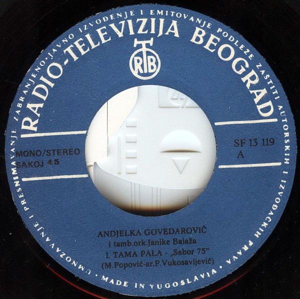 lataa albumi Anđelka Govedarević - Tama Pala