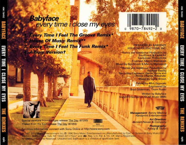ladda ner album Babyface - Every Time I Close My Eyes The Remixes