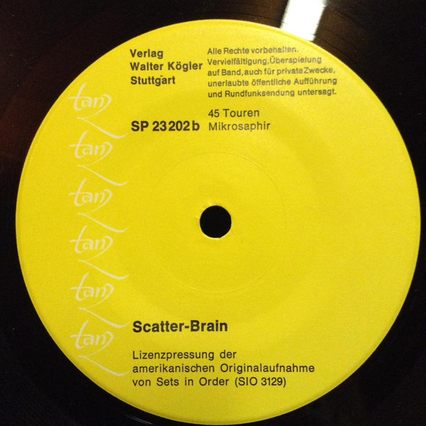 last ned album Unknown Artist - Swanee Jazz Scatter Brain
