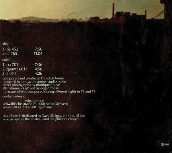 descargar álbum Edgar Froese - Macula Transfer