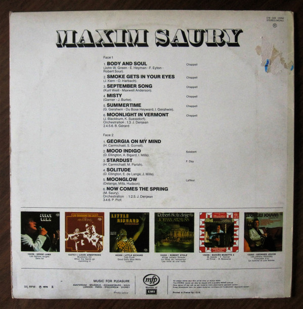 Album herunterladen Maxim Saury - Maxim Saury