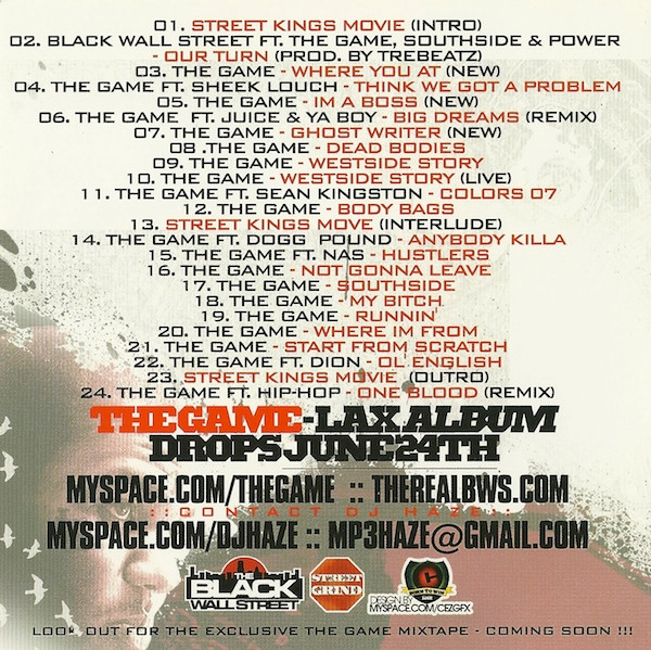 descargar álbum DJ Haze Presents The Game - The Street King