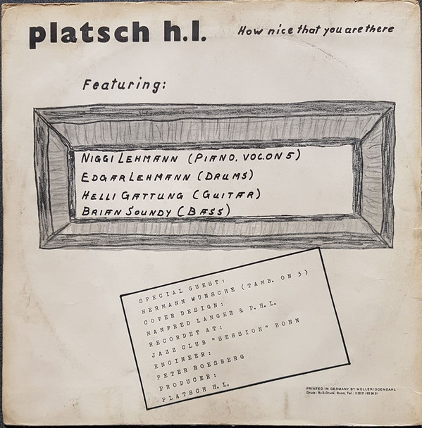 baixar álbum H L Platsch - How Nice That You Are There