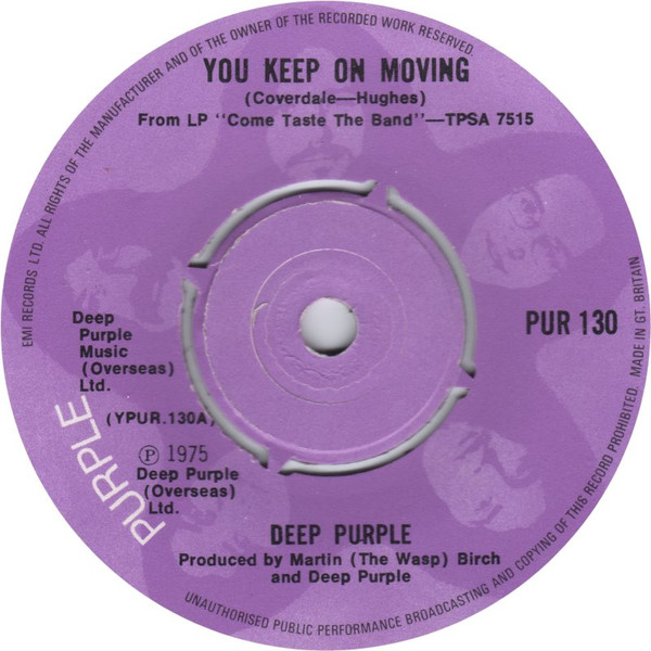 Deep Purple – You Keep On Moving (1976, Vinyl) - Discogs