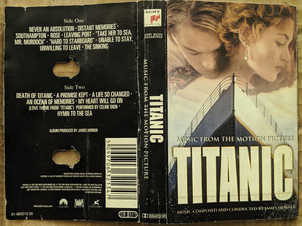 James Horner – Titanic (Music From The Motion Picture) (1997, Cassette) -  Discogs