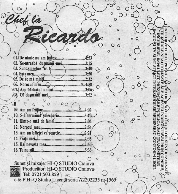 descargar álbum Unknown Artist - Chef La Ricardo