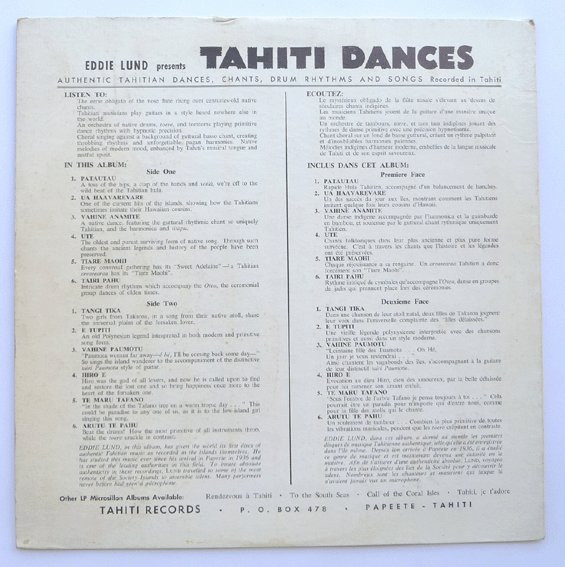 descargar álbum Eddie Lund - Tahiti Dances