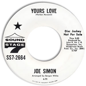 Joe Simon – Yours Love / I Got A Whole Lot Of Lovin' (1970, Vinyl