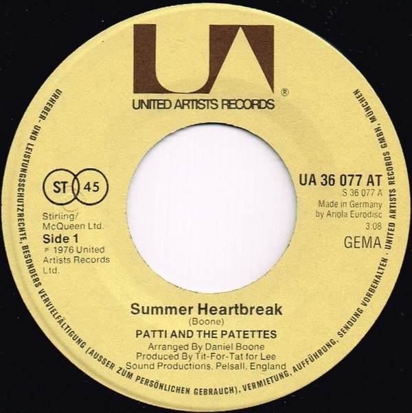 lataa albumi Patti And The Patettes - Summer Heartbreak