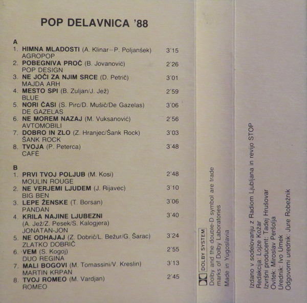 baixar álbum Various - Pop Delavnica 88