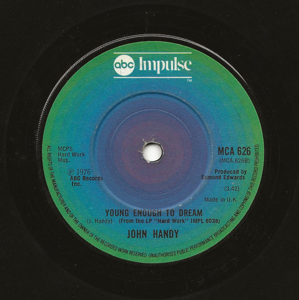 descargar álbum John Handy - Hard Work Young Enough To Dream