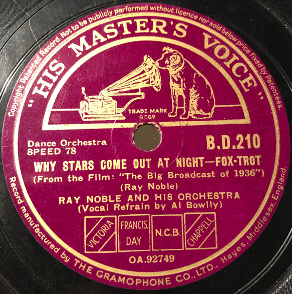 télécharger l'album Ray Noble And His Orchestra - Why Stars Come Out At Night Why Dream