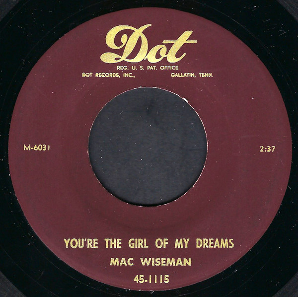 last ned album Mac Wiseman - Youre The Girl Of My Dreams