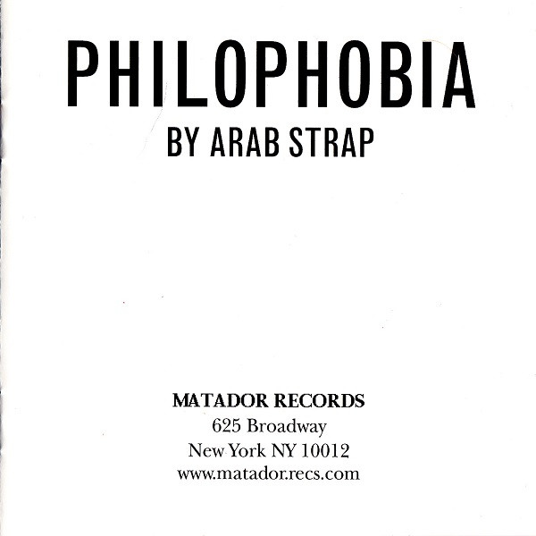 Arab Strap - Philophobia | Matador (OLE 315-2) - 6