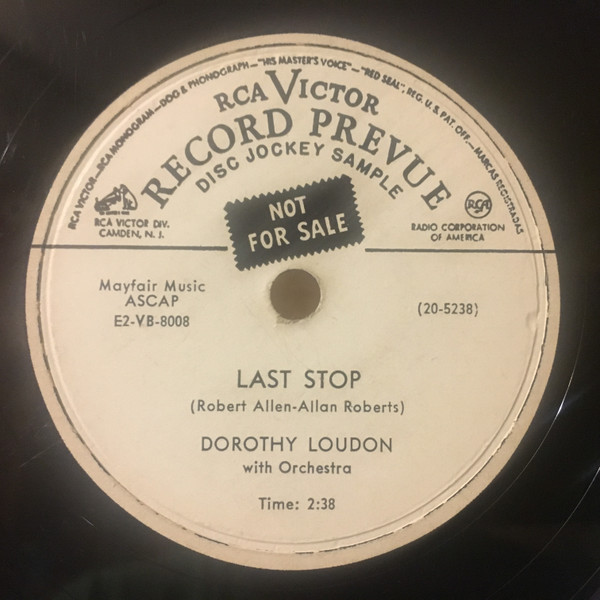 baixar álbum Dorothy Loudon - Last Stop Im With You