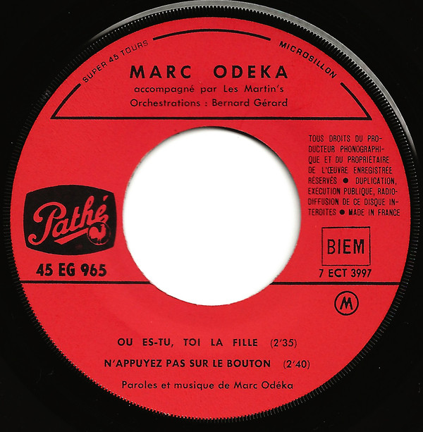 descargar álbum Marc Odeka - Du Sucre Et Du Miel