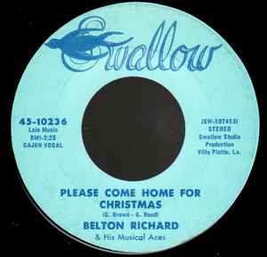 Belton Richard & The Musical Aces - Please Come Home For Christmas / Blue Christmas album cover