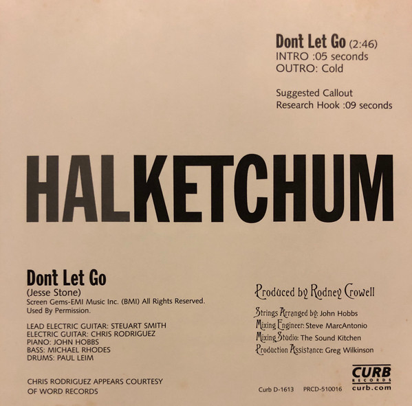 lataa albumi Hal Ketchum - Dont Let Go