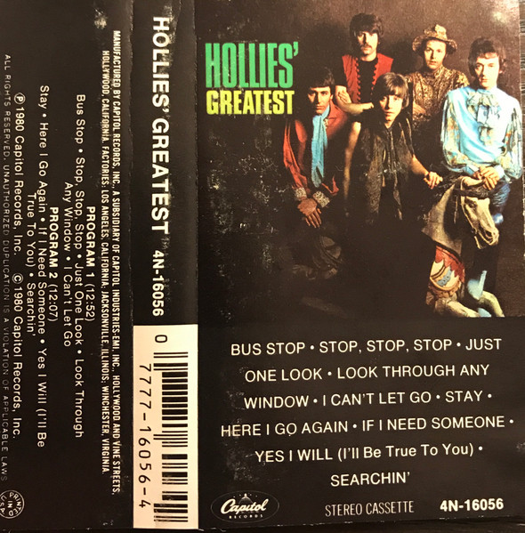 The Hollies – Hollies' Greatest (1980, Vinyl) - Discogs