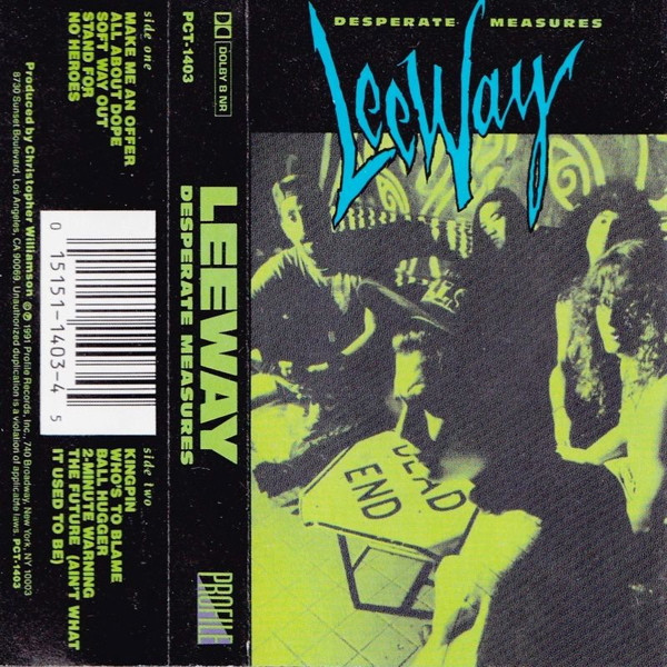 Leeway – Desperate Measures (1991, Cassette) - Discogs