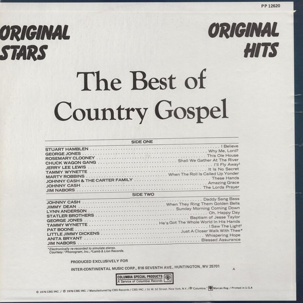 descargar álbum Various - The Best Of Country Gospel