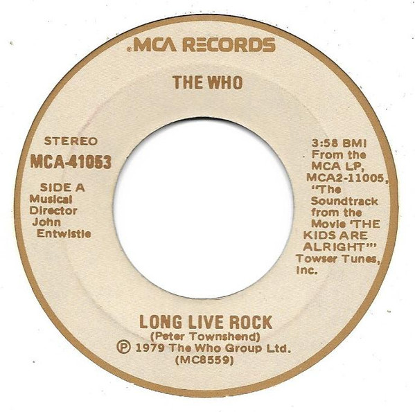 The Who – Long Live Rock (1979, Vinyl) - Discogs