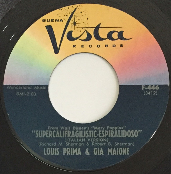 Louis Prima & Gia Maione - Supercalifragilistic-Espiralidoso