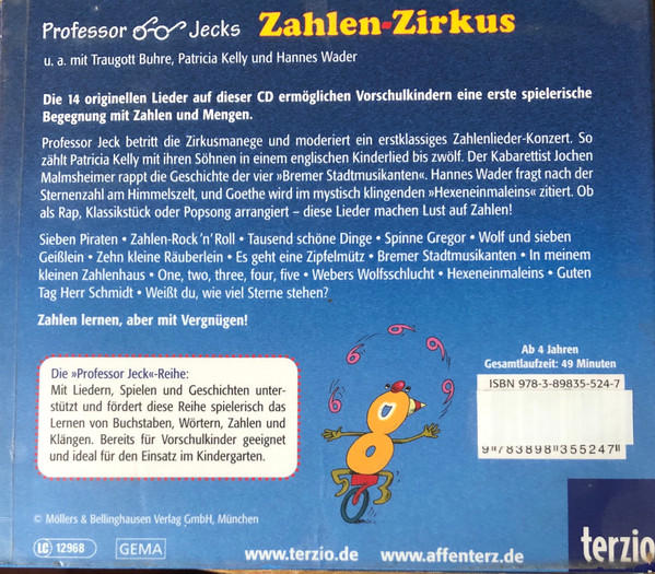 descargar álbum Professor Jeck - Zahlen Zirkus