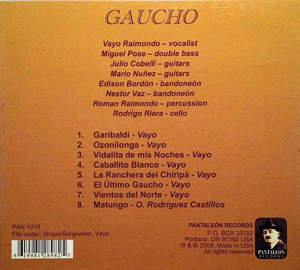 lataa albumi Vayo - Gaucho