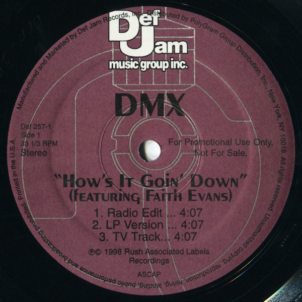 DMX – How's It Goin' Down (1998, Vinyl) - Discogs